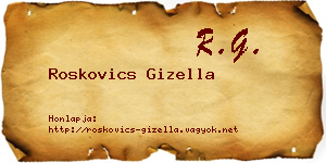 Roskovics Gizella névjegykártya